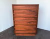 Walnut Brown Saltman Highboy Dresser by John Keal