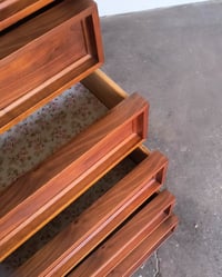 Image 3 of 1960s Walnut Highboy Dresser designed by John Keal for Brown Saltman