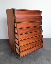 Image 4 of 1960s Walnut Highboy Dresser designed by John Keal for Brown Saltman