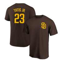 Fernando Tatis Jr. T-Shirt San Diego Padres Player Name and Number Soft Jersey Tee