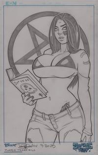 Image of Zombie Tramp Unused Original Cover Art