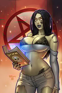 Image of Zombie Tramp Unused Original Cover Art