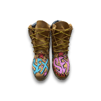 Image 3 of Hand-Painted Timberland wheat 6- inch Boots: Custom Sex 69 Abstract art 