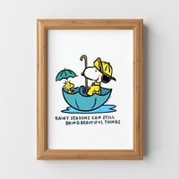 Rainy Snoop Print