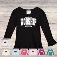 Image 1 of Ruffle Shirt~ Made To Worship