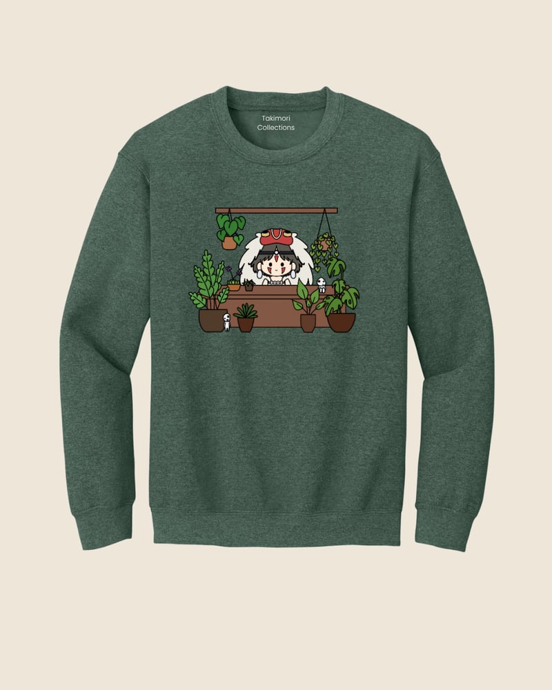 Image of Princess Mononoke x Forest Spirts Plant Shop | Studio Ghibli |Unisex Crewneck Sweater