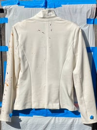 Image 8 of Women's Re worked Regent Military  blazer , Ivory knit , Embellished, one of a kind  
