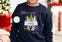 Image 1 of Personalised kids christmas jumper lots of designs available 