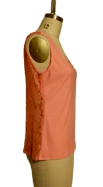Image of Pink Lace Back Shirt