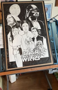 Image 2 of Original Art: Star Wars 22x34 