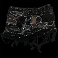 Image 2 of Crust Heavily patched white stitched Dope mini skirt