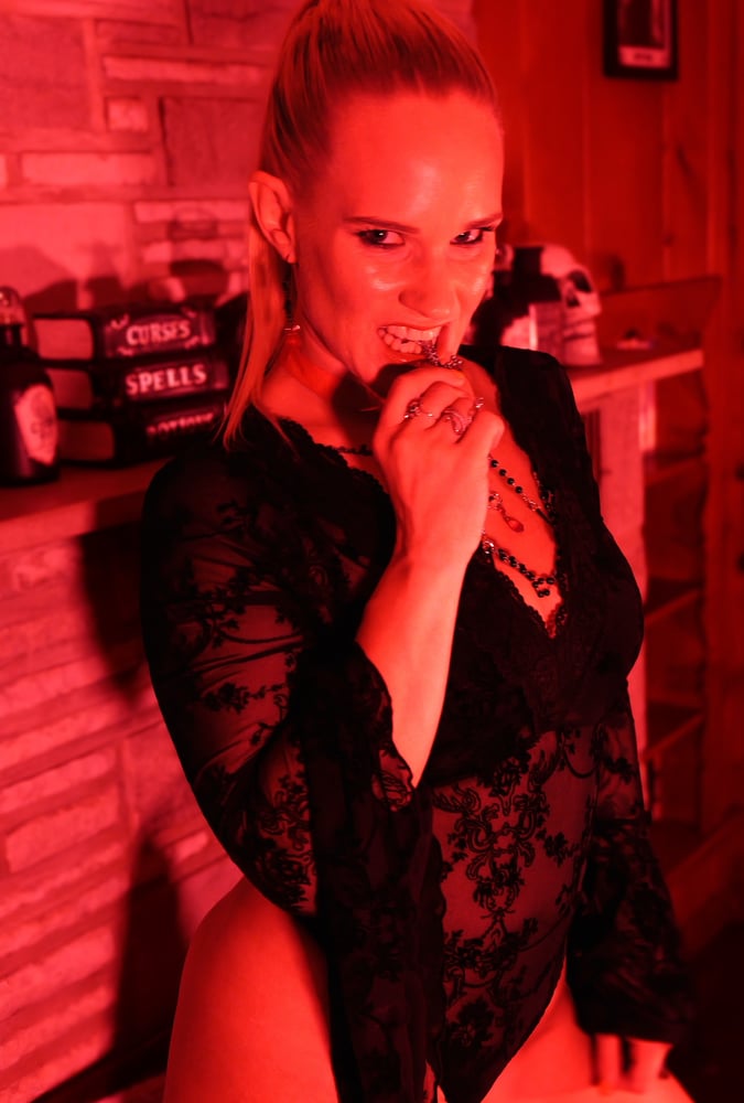 Image of PHOTOSHOOT WORN - Halloween Cross One Piece