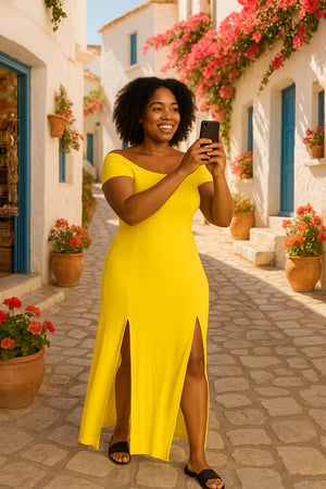 Image of Yellow Maxi Dress