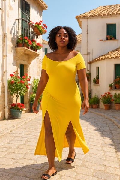 Image of Yellow Maxi Dress