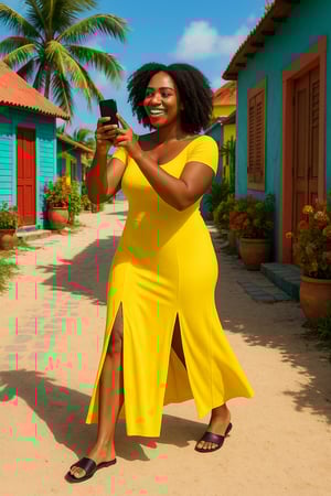 Image of Yellow Maxi Dress