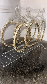 Cinderella hoop earrings