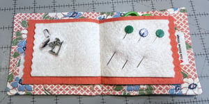 Image of Vintage Floral Embroidery Needlebook IV