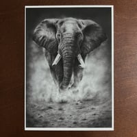 Image 3 of “Grounded power” mini matted print 