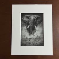 Image 1 of “Grounded power” mini matted print 