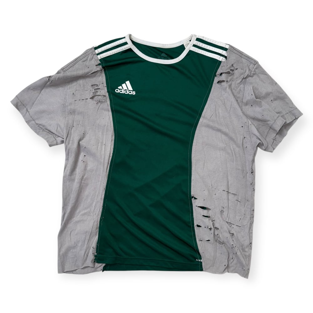 distressed adidas bbl tee