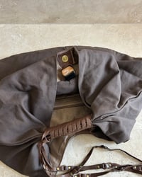 Image 6 of BROWN CANVAS & LEATHER BAG