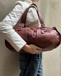 Image 1 of LARGE LEATHER DUFFLE BAG