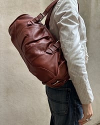 Image 6 of LARGE LEATHER DUFFLE BAG