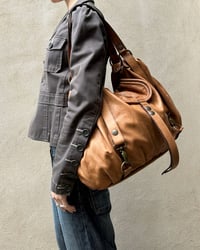 Image 1 of SLOUCHY TAN LEATHER BAG