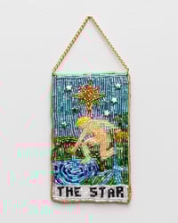 'The Star' Beaded Tarot Card