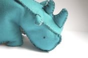 Image of Wool Felt Rhino Plush Toy