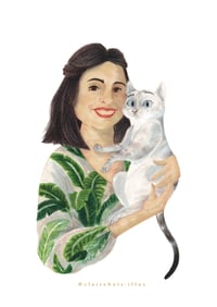 Image 2 of Portrait illustré "Ami(e)s pour la vie !" A5 ou A4