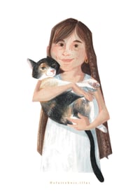 Image 4 of Portrait illustré "Ami(e)s pour la vie !" A5 ou A4