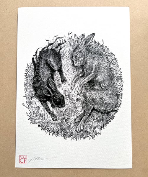 Image of 'Laid to rest' signed screen print 