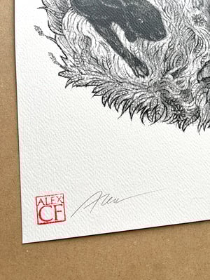 Image of 'Laid to rest' signed screen print 