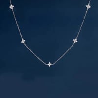 Image 3 of Four Petals Chain Necklace