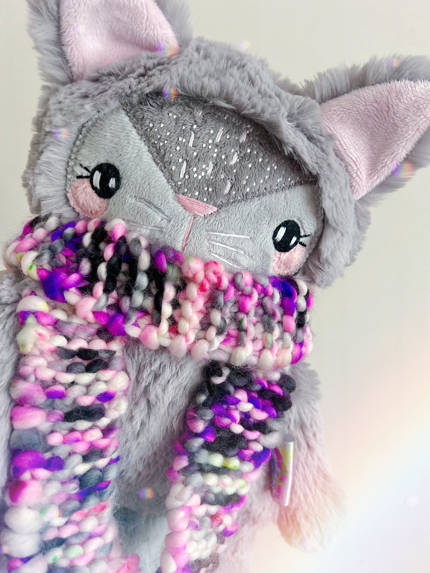 Image of OOAK Fog the Cozy Cat (Large Plushie)