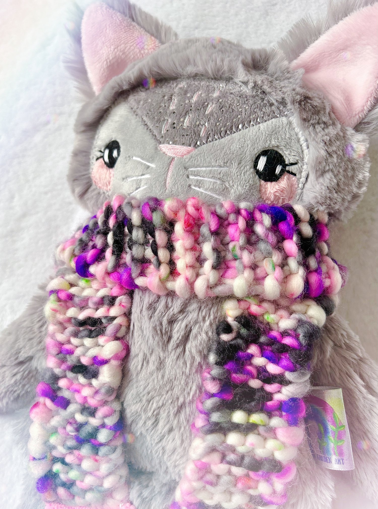 Image of OOAK Fog the Cozy Cat (Large Plushie)