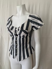 Image 3 of French Brand Striped Fish Blouse