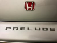 Image 5 of Prelude rear Bumper Emblem Badge Sticker set 3D resin Charcoal, Chrome or Gold