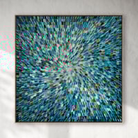 Image 13 of 🔴 'Azure 9' - 105x105cm, FRAMED in Natural Oak