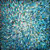 Image 14 of 🔴 'Azure 9' - 105x105cm, FRAMED in Natural Oak