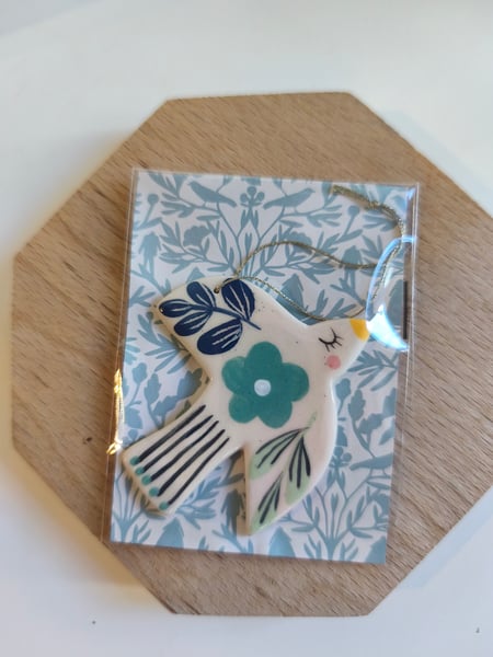 Image of     Petit oiseau à suspendre bleu
