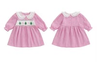 Image 3 of Baby & Toddler Christmas Smocked Dress