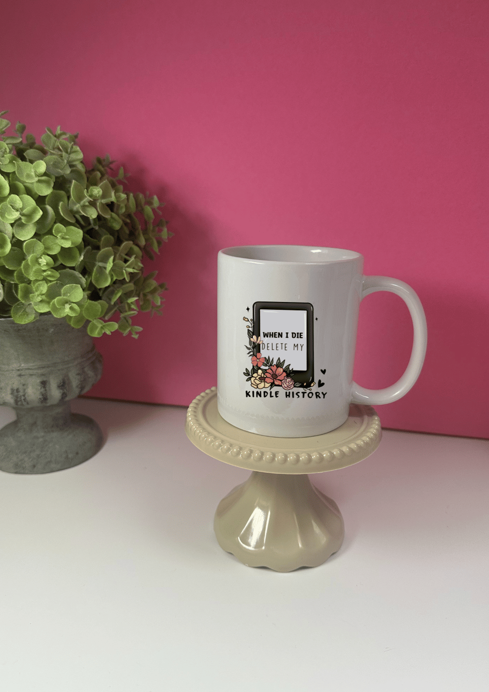 Image of 'Delete My Kindle History' Mug