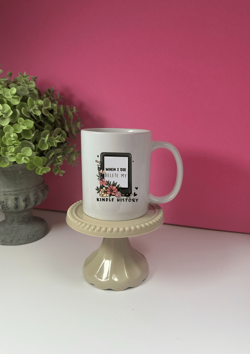 Image of 'Delete My Kindle History' Mug
