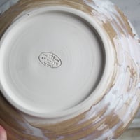 Image 12 of Handcrafted Rustic White Dinner Plates Pottery Dinnerware Set of Four Made in USA