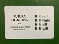 Image 1 of Futura Ligatures