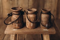 Image 1 of Antik wood vase 