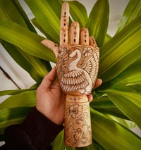 Image 1 of 12" Hand Burned Ring Holder Hand 