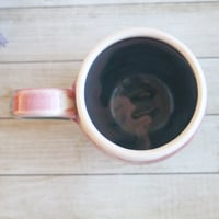 Image 9 of Colorful 14 Ounce Coffee Cup, Handmade Pottery Mug, Made in USA